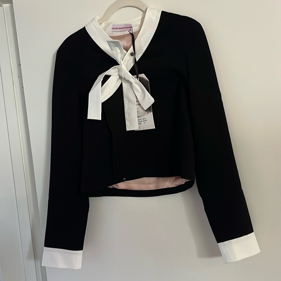 l’ecole des femmes Jackets & Blazers - Gorgeous L’ecole des femmes black and ivory cardigan
